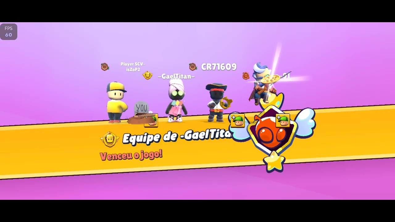 Jogando esse evento do stumble guys ai
