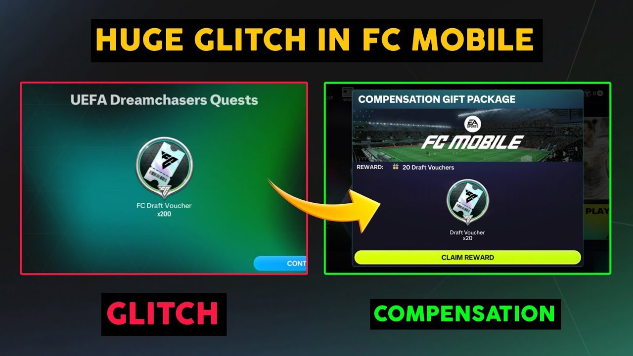 HUGE GLITCH IN FC MOBILE 😱 COMPENSATION LOADING⁉️👀 FREE DRAFT VOUCHERS 🎁 EVERYTHING YOU NEED TO KNOW