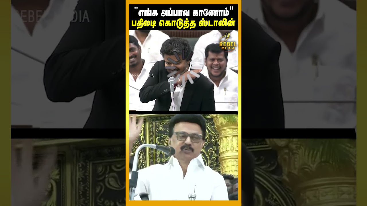 A Sassy Comeback! I&rsquo;ll Be Where The People Are Looking | MK Stalin Reaction | CM Vijay Reaction |