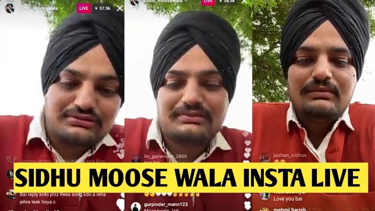 SIDHU MOOSEWALA Instagram Live Reply To Karan Aujla