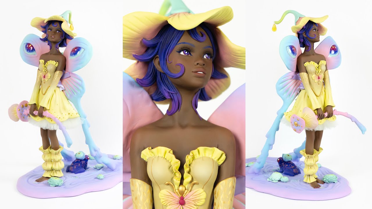 “Forest Fairy” Making Process | Collab w/ Malika Mutombo | Turning Your OC Into A Sculpture Project