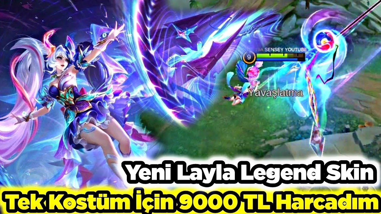 TEK KOSTÜM İÇİN 9000TL HARCADIM YENİ LAYLA LEGENDS KOSTÜMÜ MUHTEŞEM Mobile Legends 