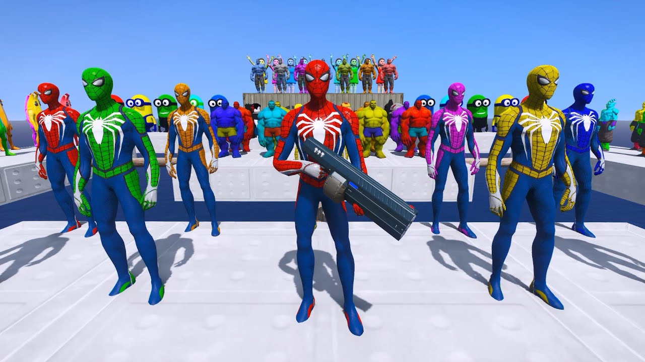 GTA 5 Epic Ragdolls | Spiderman and Super Heroes Jumps/fails (Euphoria Physics) Episode 103