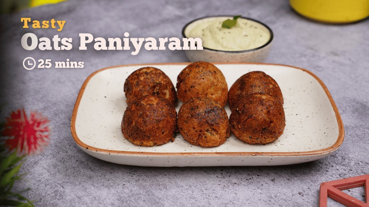 Tasty Oats Paniyaram | Easy Oats Paniyaram | Easy Breakfast Recipes | Cookd