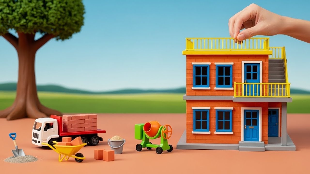 DIY Mini Brick House Disaster: Short Circuit House Fire Science Project 🔥