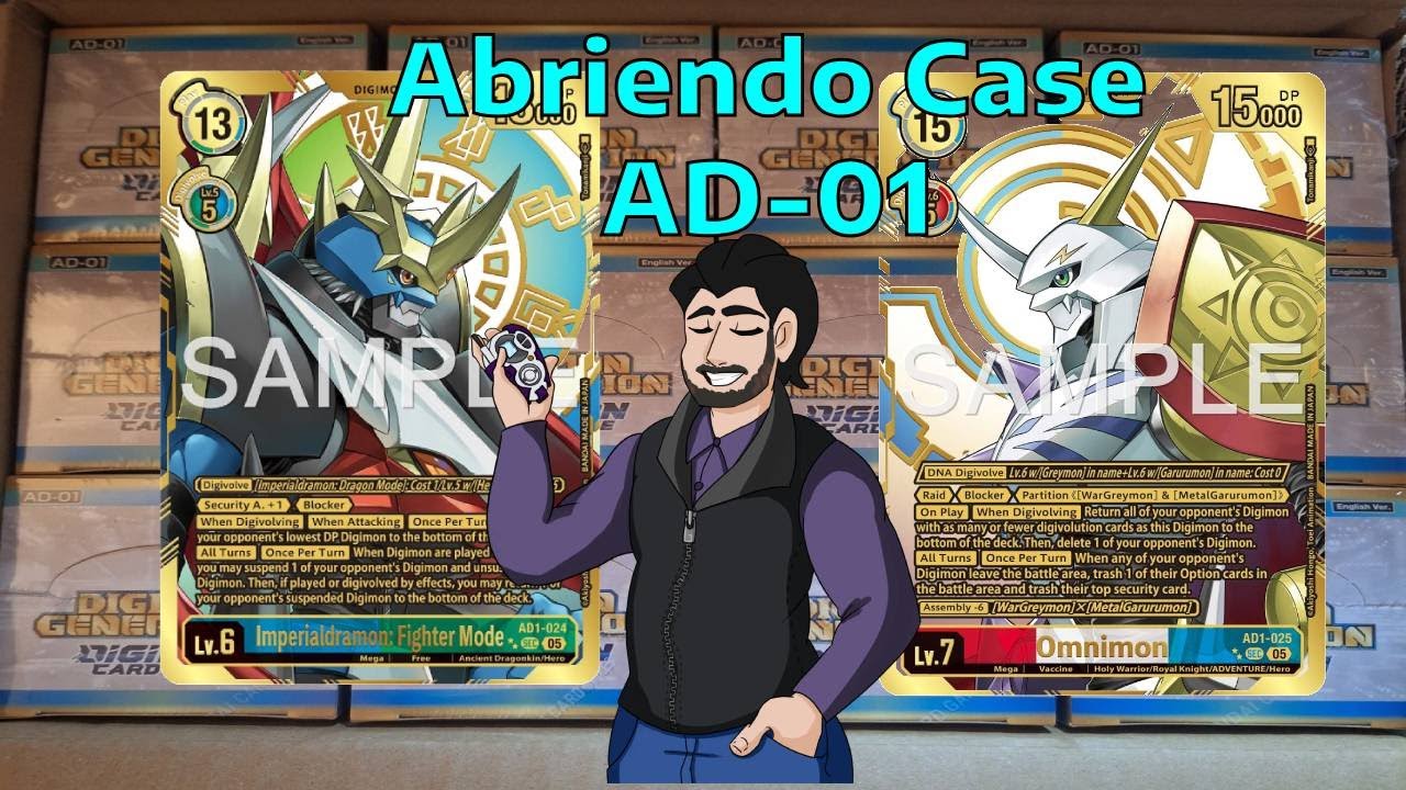 Abriendo Case de AD-01 Digimon Generation #DigimonTCG