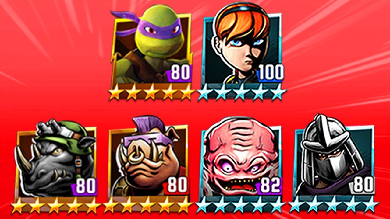 TMNT Legends Shredder Classic, Krang Classic, Rocksteady & Bebop Classic