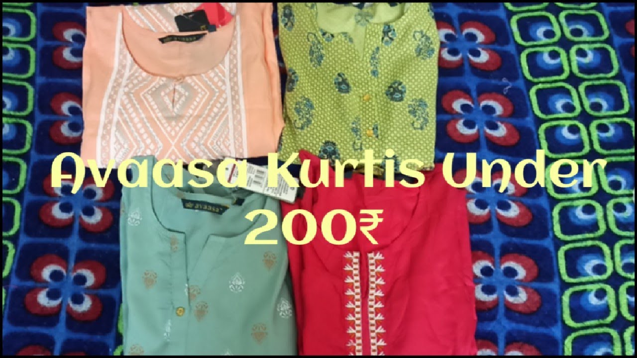 Ajio Haul 💫Avaasa Kurti haul under 200₹ 