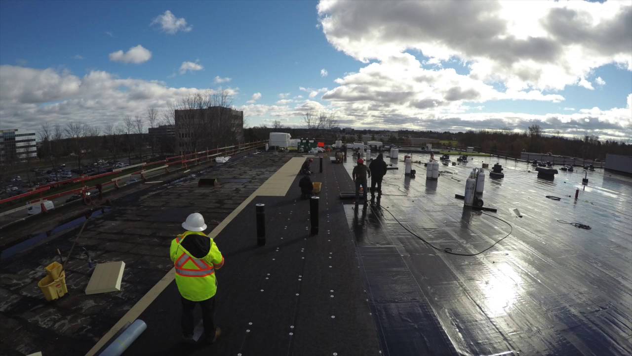 Built Up Roof BUR time lapse