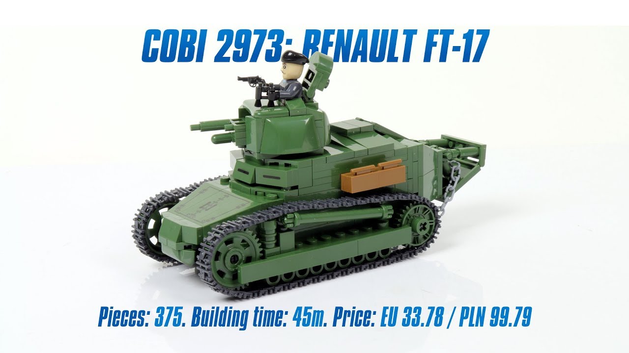 [COBI 2973] Renault FT-17 review & speed build