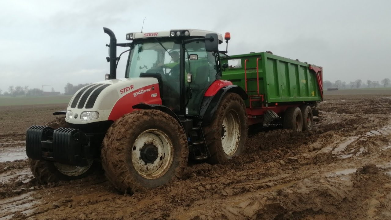 Wożenie ziemi (Stayer 6140 & Pronar & case farmlift 735)