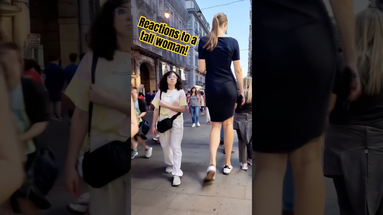 People&rsquo;s reactions to a tall woman in Italy. #tallgirlwalking #tallgirl #tallwoman
