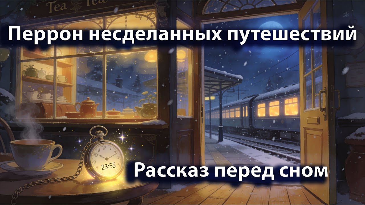 Поезд, который ждал слишком долго | Уютное фэнтези | Рассказ перед сном