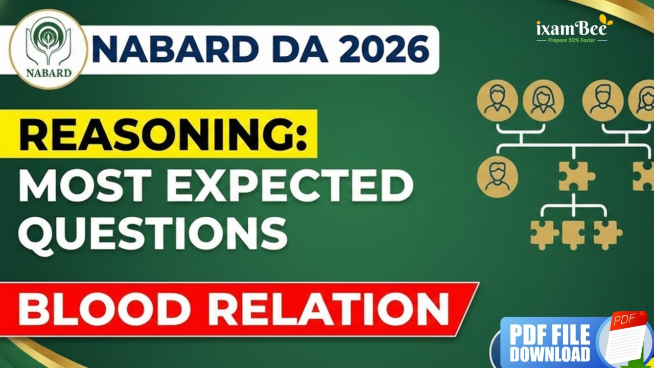 NABARD DA 2026 Reasoning | Reasoning Blood Relations Expected Questions