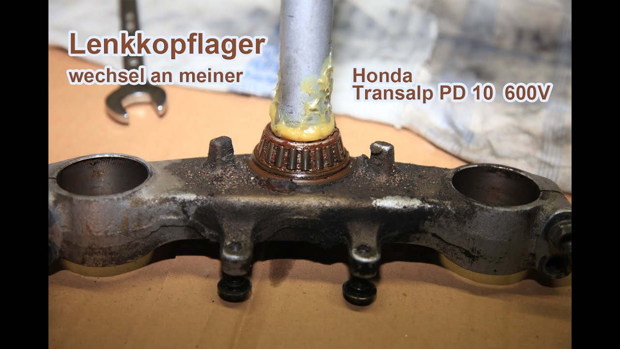 Motorrad Lenkkopflager wechseln