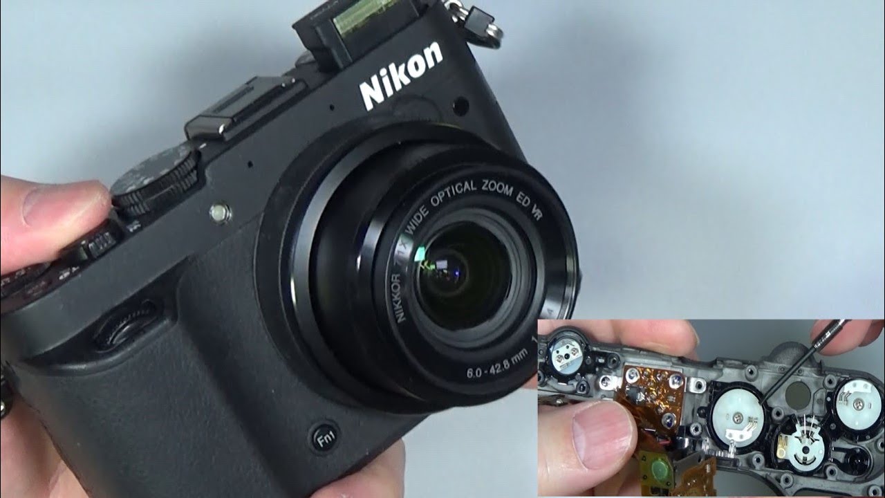 ジャンクカメラの分解修理　Nikon COOLPIX P7700　ダイヤルの不具合　compact digital camera - Disassembly and repair