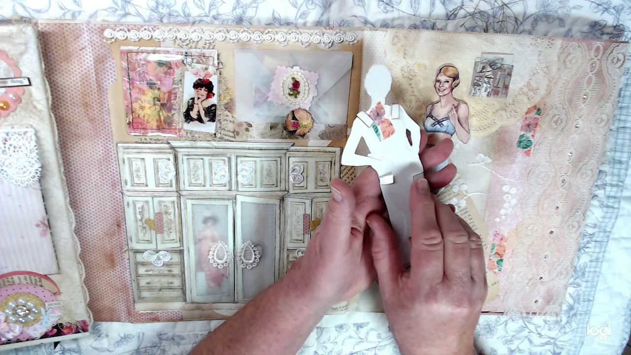 Paper Doll Lapbook Style, Junk Journal, Vintage Paper Dolls