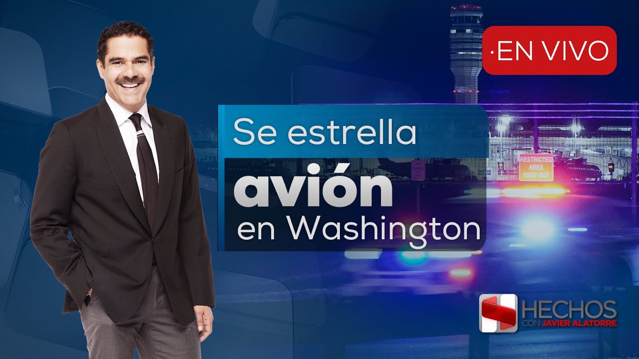 #Hechos | Avión de American Airlines se estrella en Washington D.C. contra un helicóptero (29/01/25)