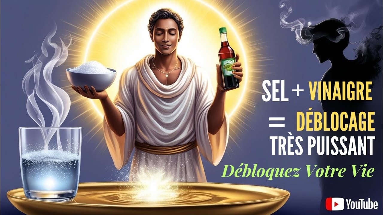 GROS SEL ET VINAIGRE : Le Rituel Puissant pour &Eacute;liminer la Malchance et les Blocages