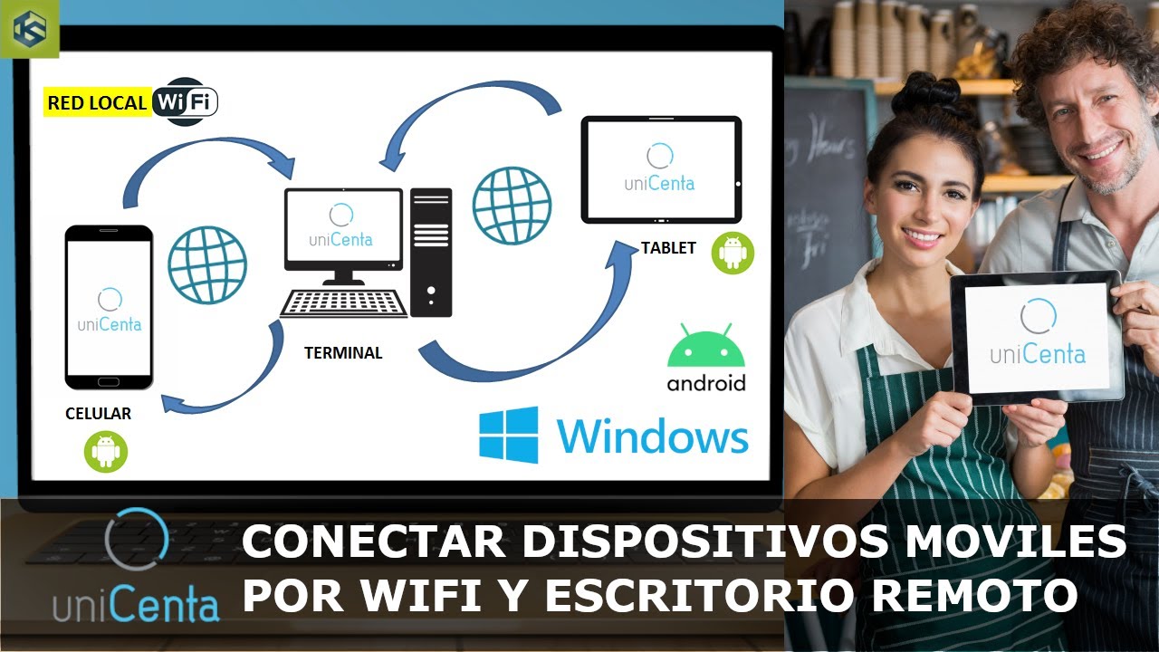 Unicenta oPOS: Conectar Dispositivos Móviles por WiFi y Escritorio Remoto