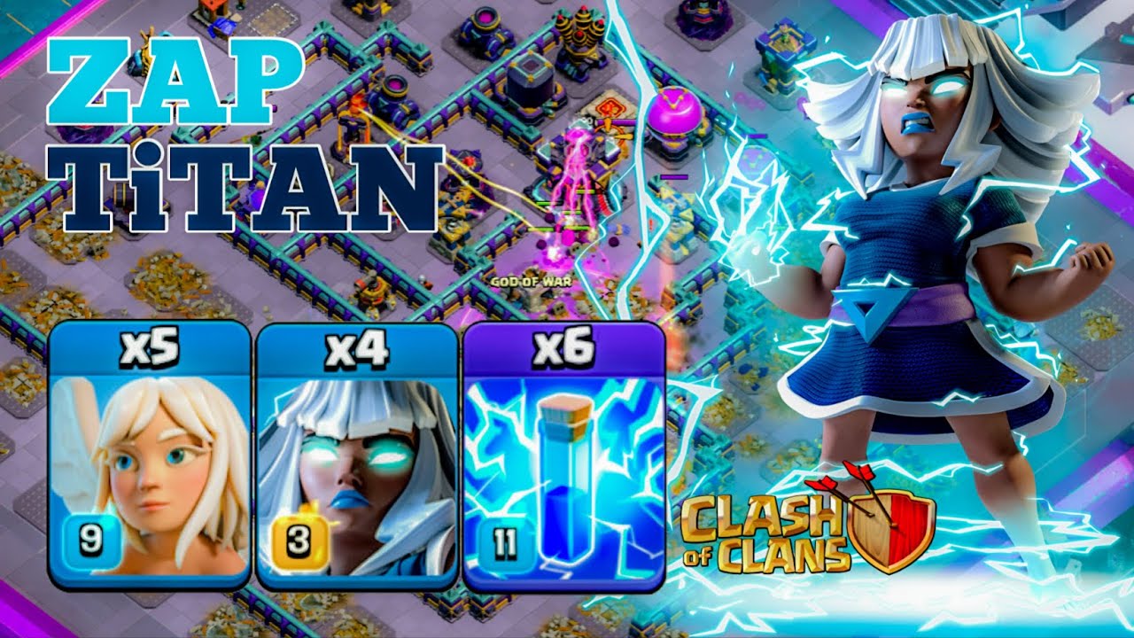 TH16 Zap Electro Titan Smash: No Root Rider in Legend League Attacks!