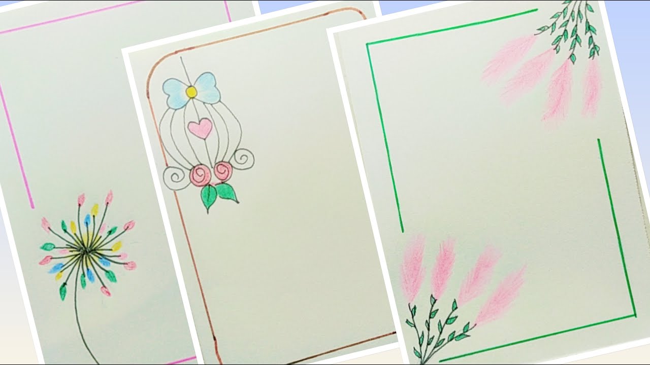 Beautiful border designs for project work