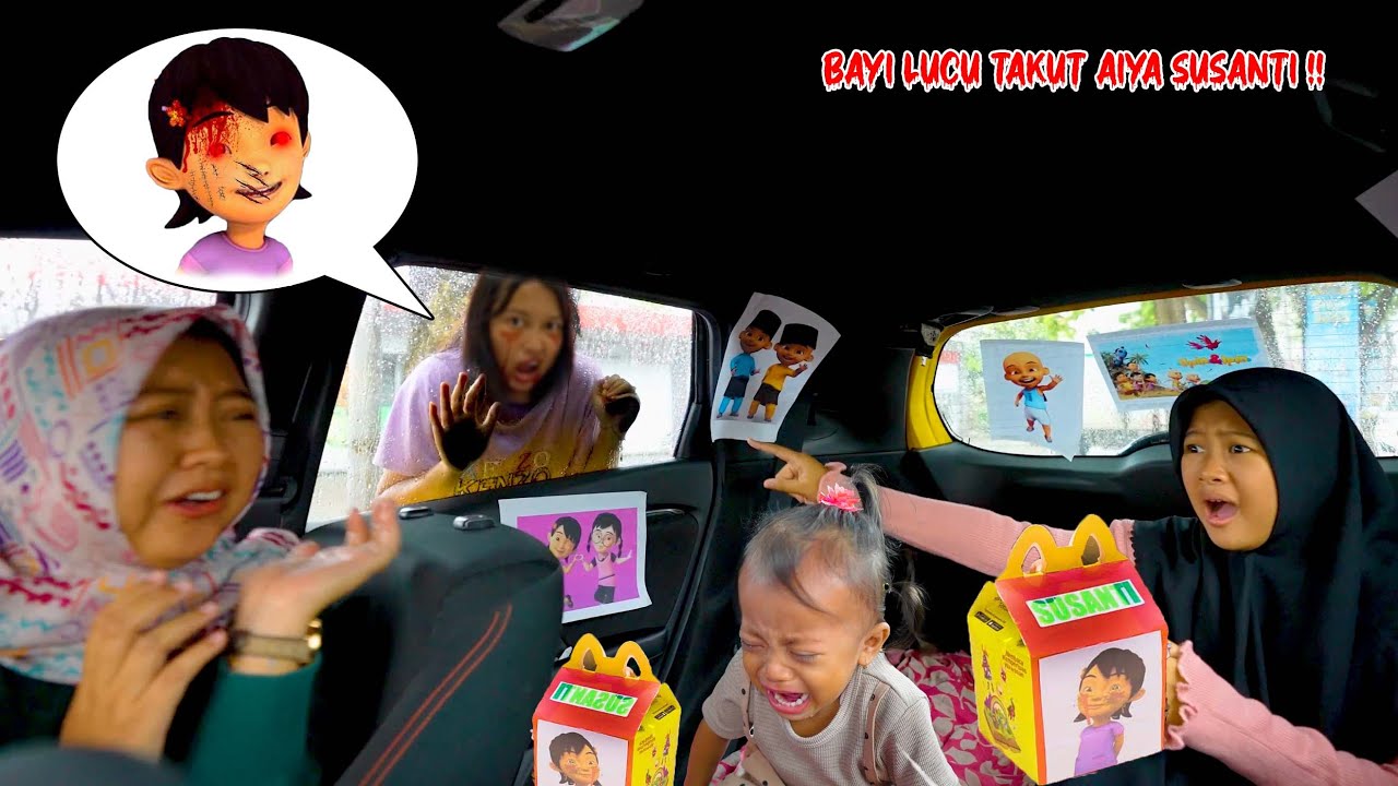 BAYI LUCU TAKUT AIYA SUSANTI BERDARAH !!