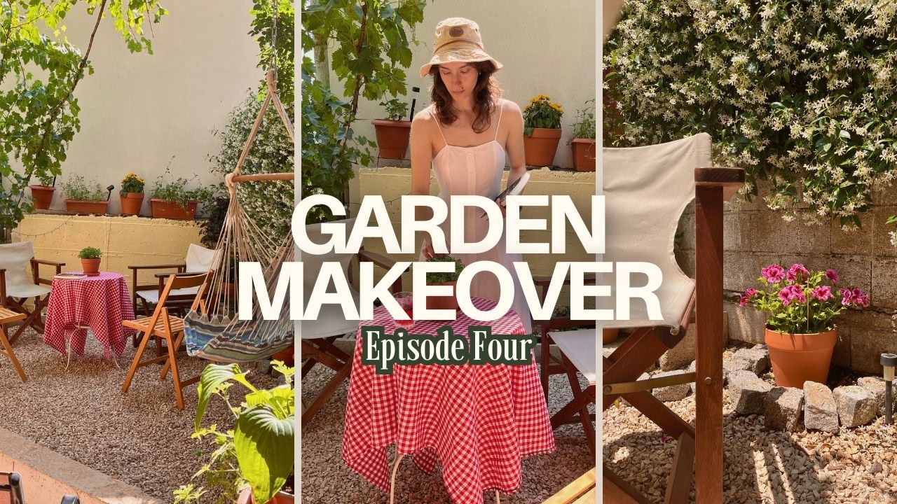 DIY GARDEN MAKEOVER EP. 4 | Extreme Cottagecore Garden Nook Transformation, Fairy Lights & Flowers