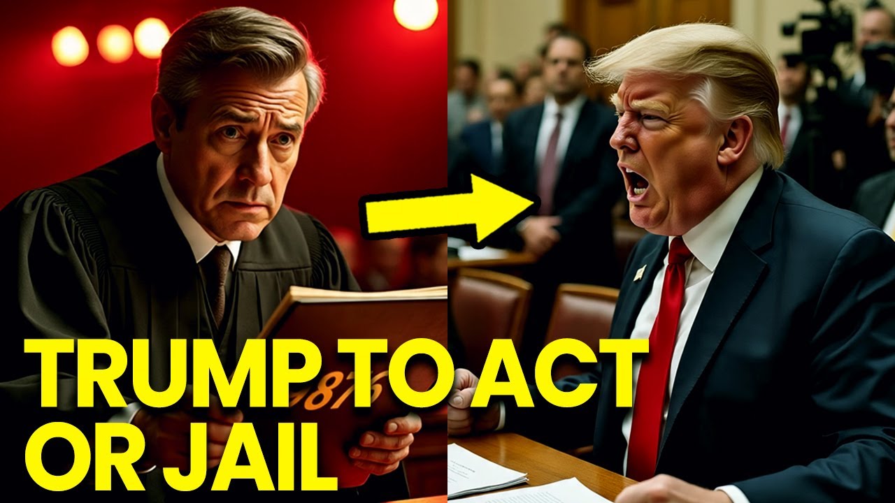 Trump PANICS as Judge ORDERS to ACT or GO JAIL!