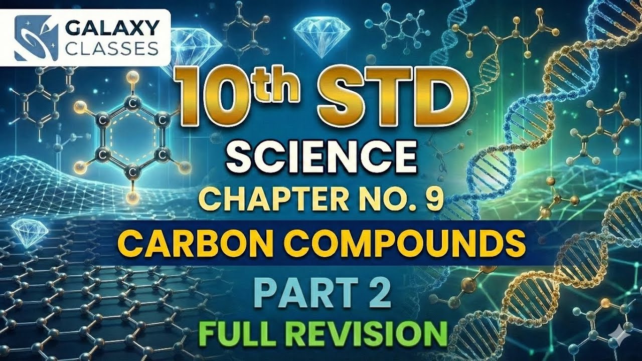 10th Std Science Ch 9 Carbon Compounds Part 2 Hydrocarbons Homologous Series & Functional Groups SSC
