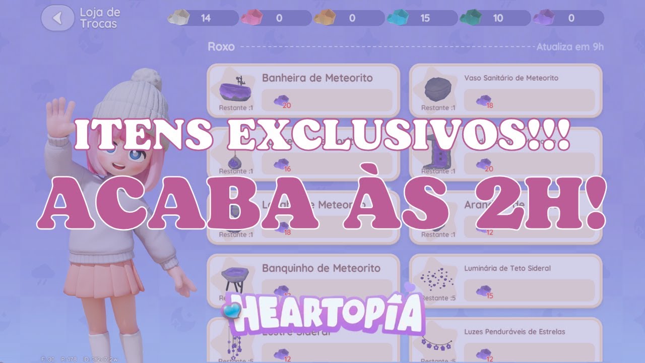 CHUVA DE METEOROS EM HEARTOPIA! Como pegar Itens Raros e onde está a Doris (GUIA RÁPIDO)