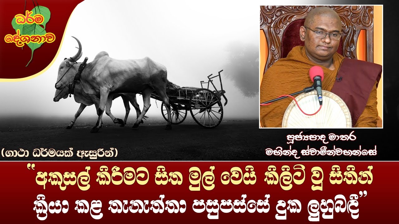Ven Mathara Mahinda Thero | 2022-05-01 | 06:30 AM (චක්ඛුපාල තෙරුන්ගේ කථා වස්තුව ඇසුරින්...)