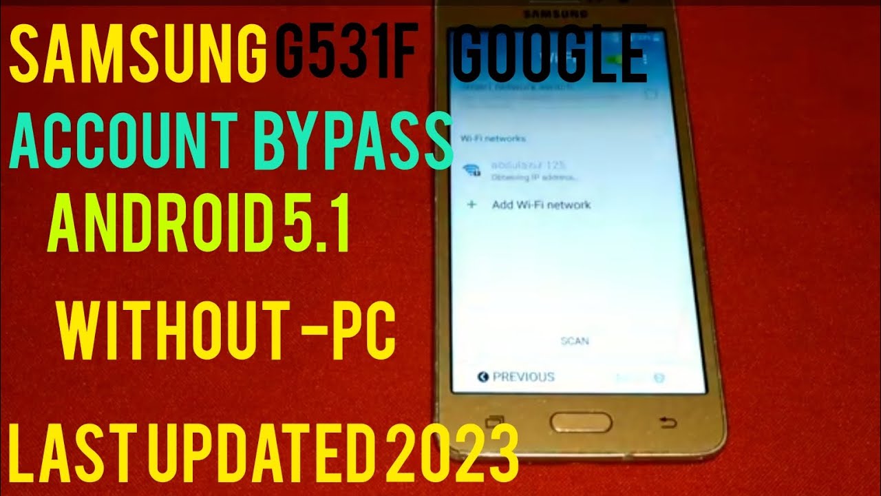 Samsung galaxy g531f frp bypass|| G531f Google account remove without pc 💯% 2023