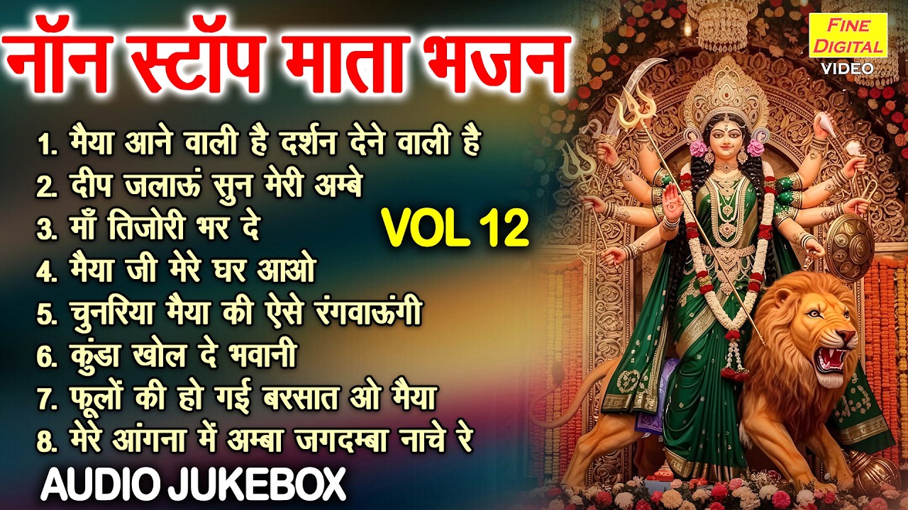 नॉन स्टॉप माता भजन Vol 12 | Chaitra Navratri Ke Pyare Bhajan | Mata Rani Ke Bhajan [AUDIO JUKEBOX]