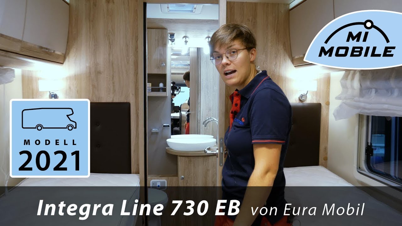 #066 Eura Mobil Integra Line 730 EB - Integrierter mit langen Einzelbetten und geräumigen Heckbad