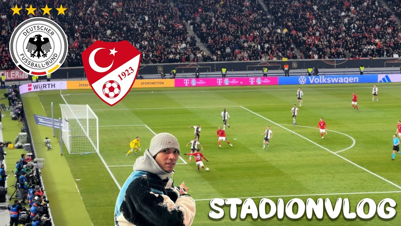 TÜRKEN MACHEN DAS UNMÖGLICHE MÖGLICH!!😳 STADIONVLOG DEUTSCHLAND🇩🇪 VS TÜRKEI 🇹🇷+MINI FOODVLOG🍔