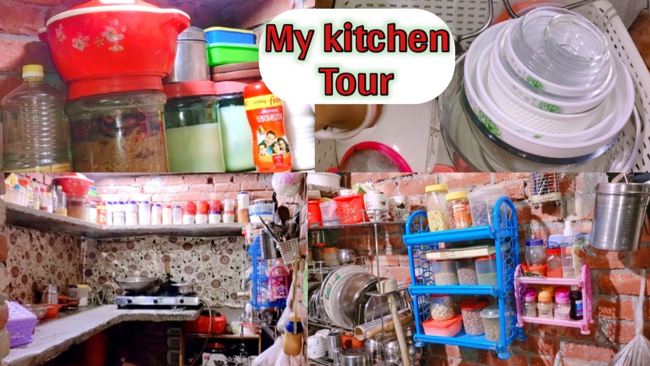 My kitchen Tour!! Indian style kitchen Tour!! Village kitchen tour in hindi