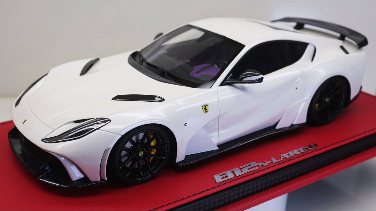 1/18 Peako Novitec Ferrari 812 N-Largo Pearl White (Purple Interior )
