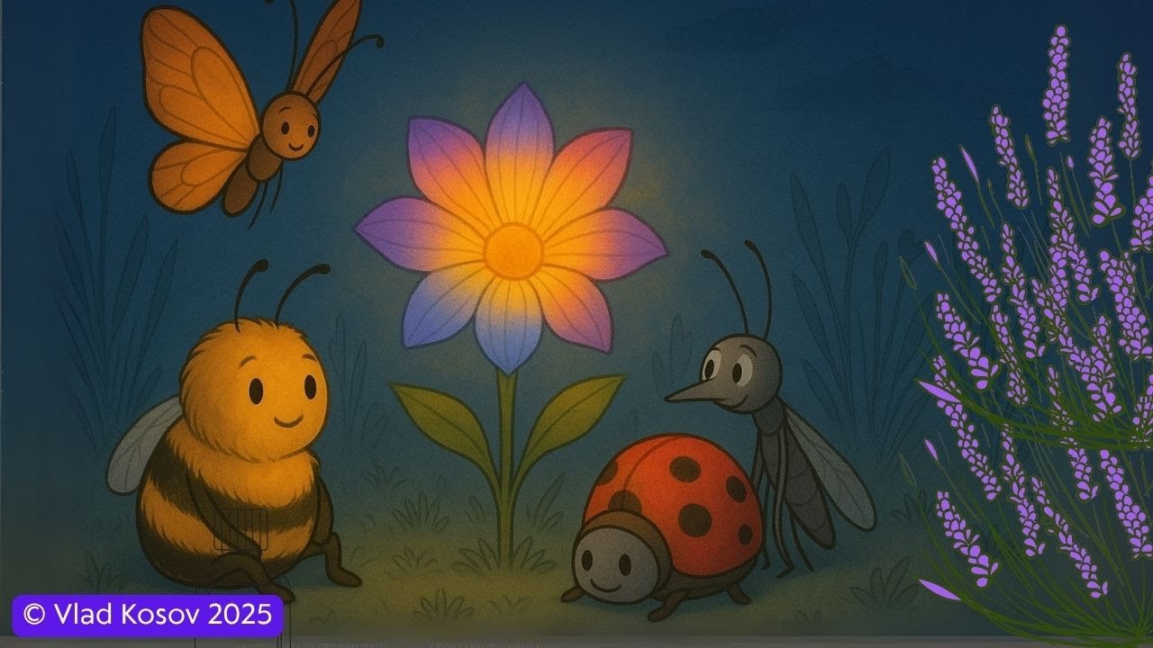 🌸💗 Пчелка Бзя и Ее Друзья: Сказка о Цветке, Который не Пахнул | Веселые сказки для детей