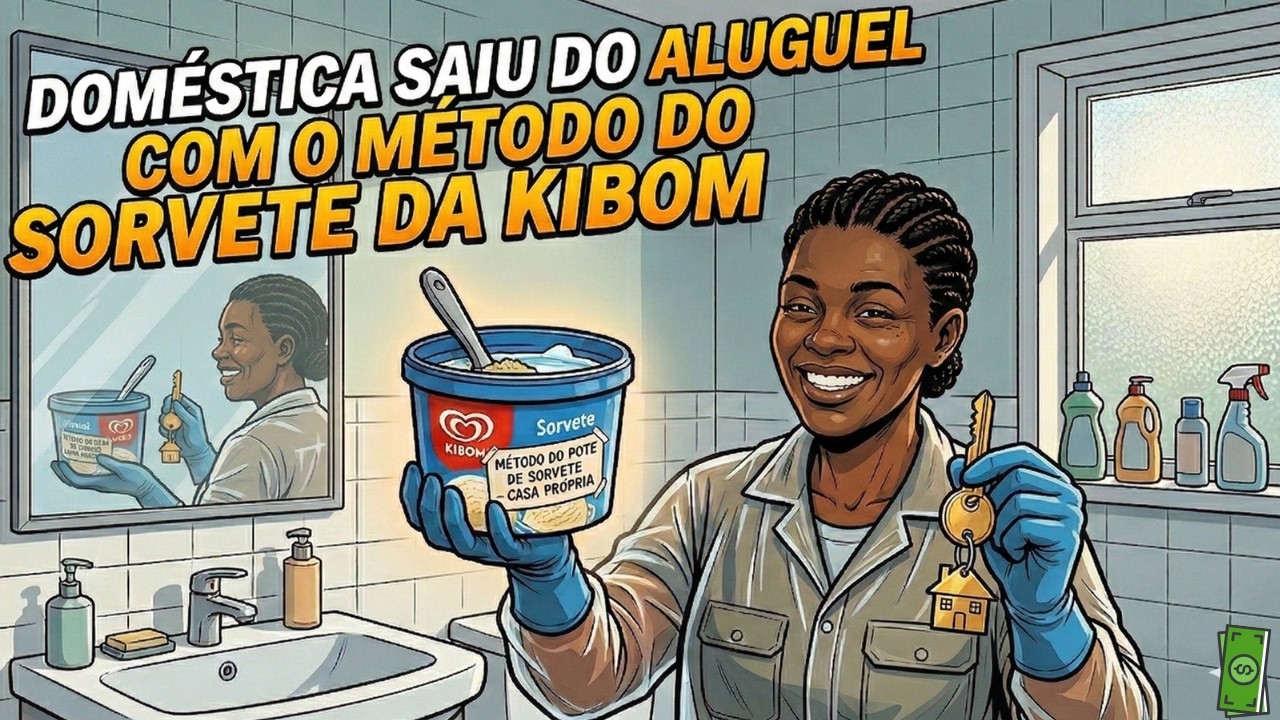 Como uma DOMÉSTICA usou o MÉTODO DO POTE DE SORVETE DA KIBOM no BANHEIRO e SAIU DO ALUGUEL
