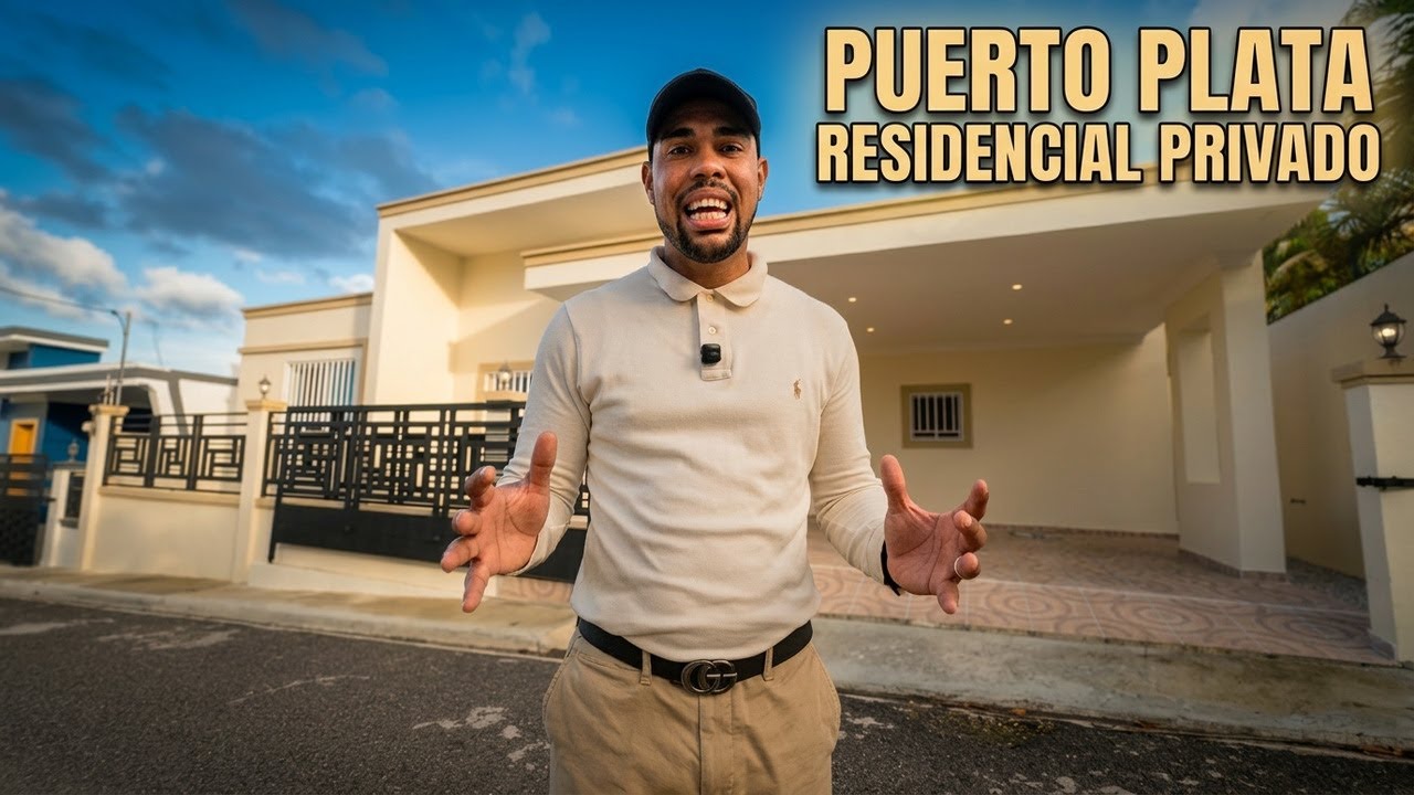 CASA EN VENTA EN UN RESIDENCIAL PRIVADO EN PUERTO PLATA 