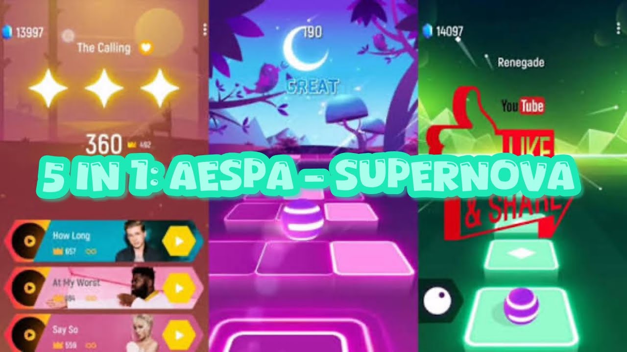 Tiles Hop: EDM Rush: 5 In 1: aespa - Supernova