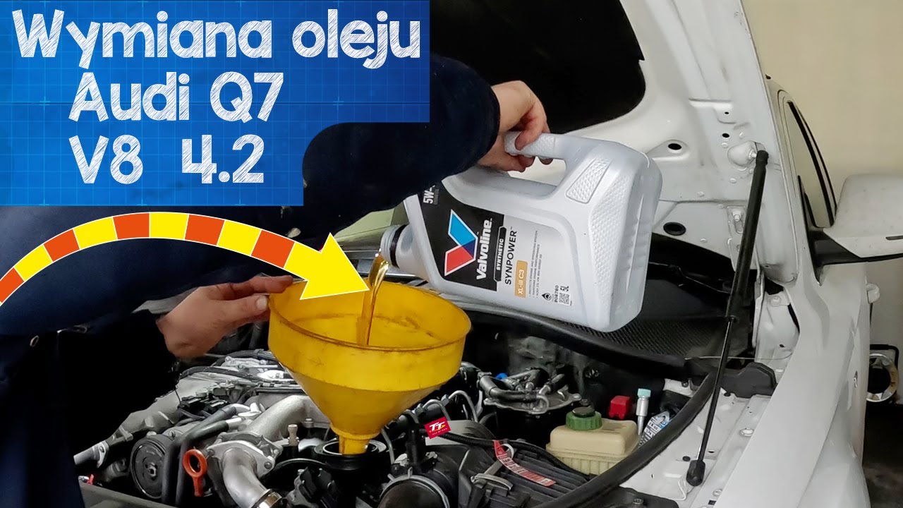 Wymiana oleju silnika Audi Q7 V8