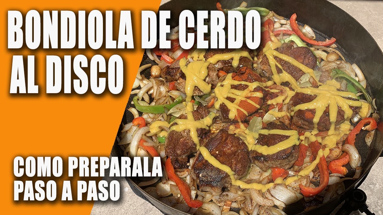 BONDIOLA DE CERDO AL DISCO CON MOSTAZA Y MIEL