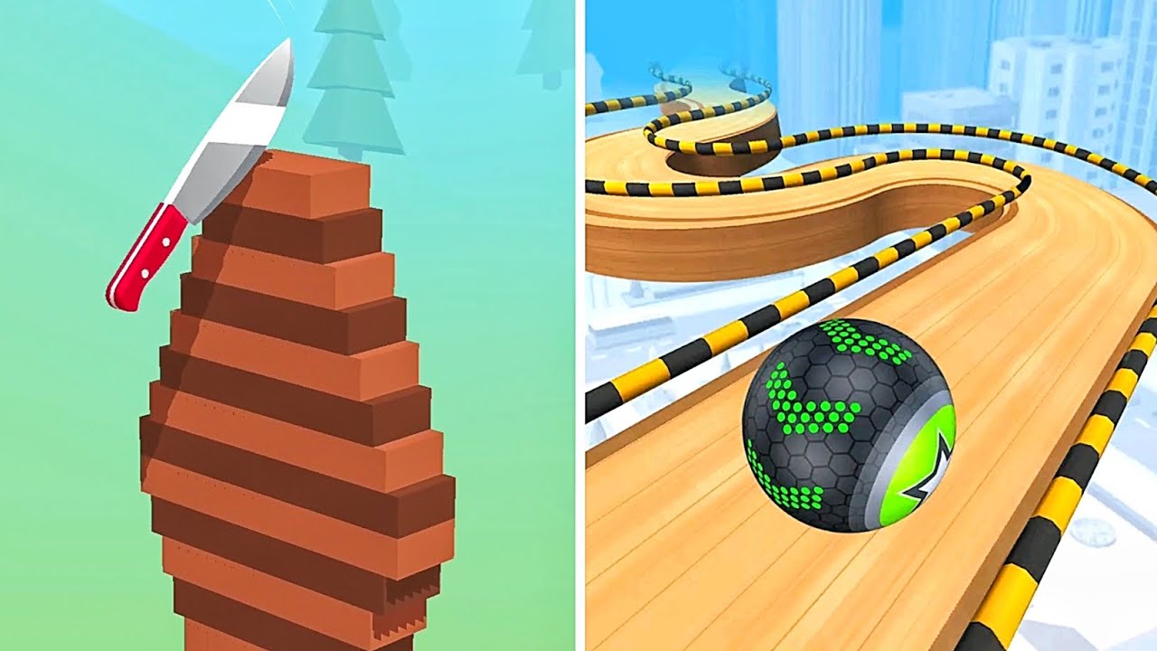 Going Balls vs Slice It All 2025 Max Level Unlocked SpeedRun Gameplay