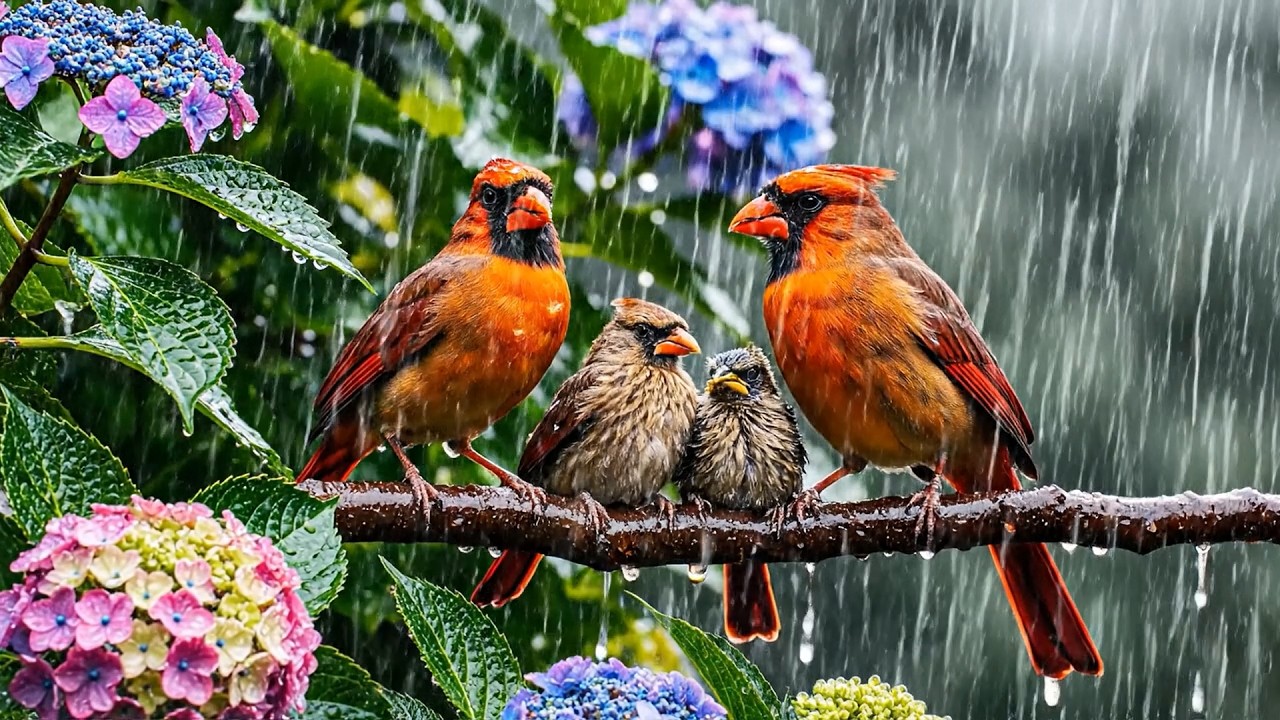 Rain & Birds for a Calm Mind 🌧️🕊️ Nature Sounds for Stress Relief