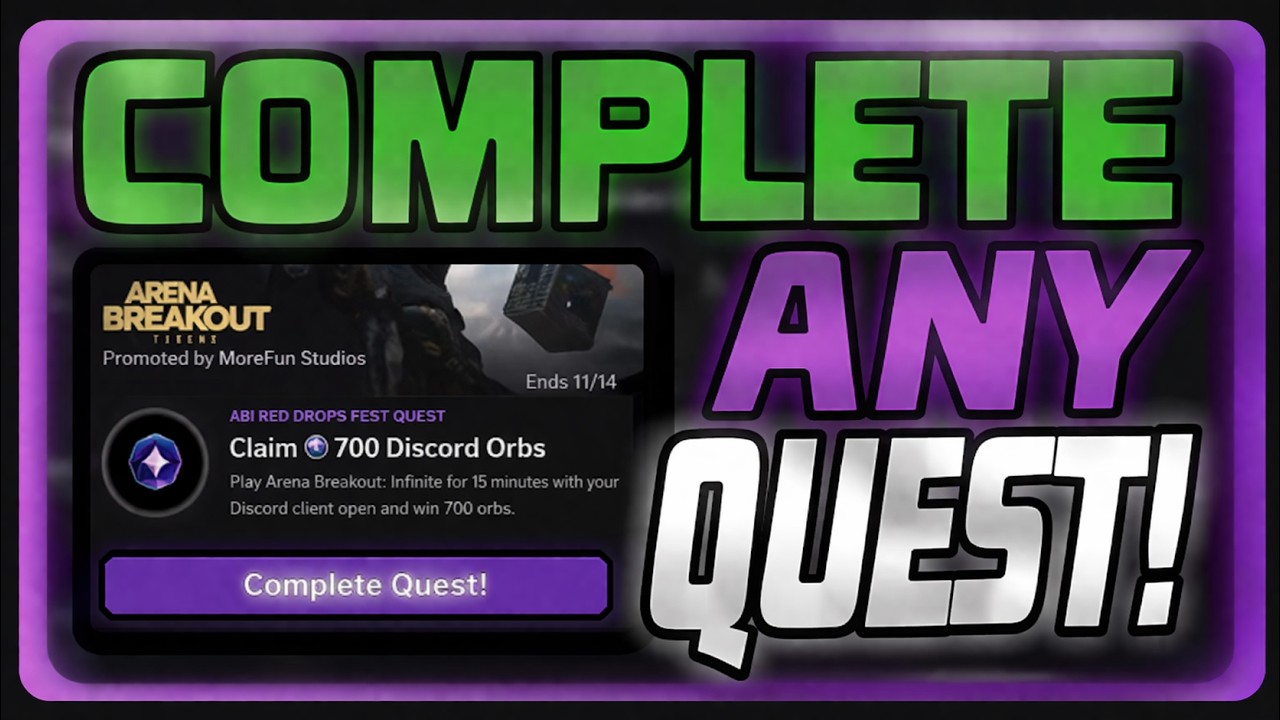 [UPDATED SCRIPT] Complete Discord Quests WITHOUT Playing Any Game! (100% Working Guide)