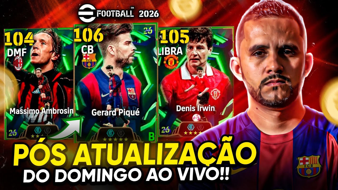 PÓS ATUALIZAÇÃO DO DOMINGO AO VIVO | SEGUNDOU COM LIGA EFOOTBALL E EVENTOS | EFOOTBALL
