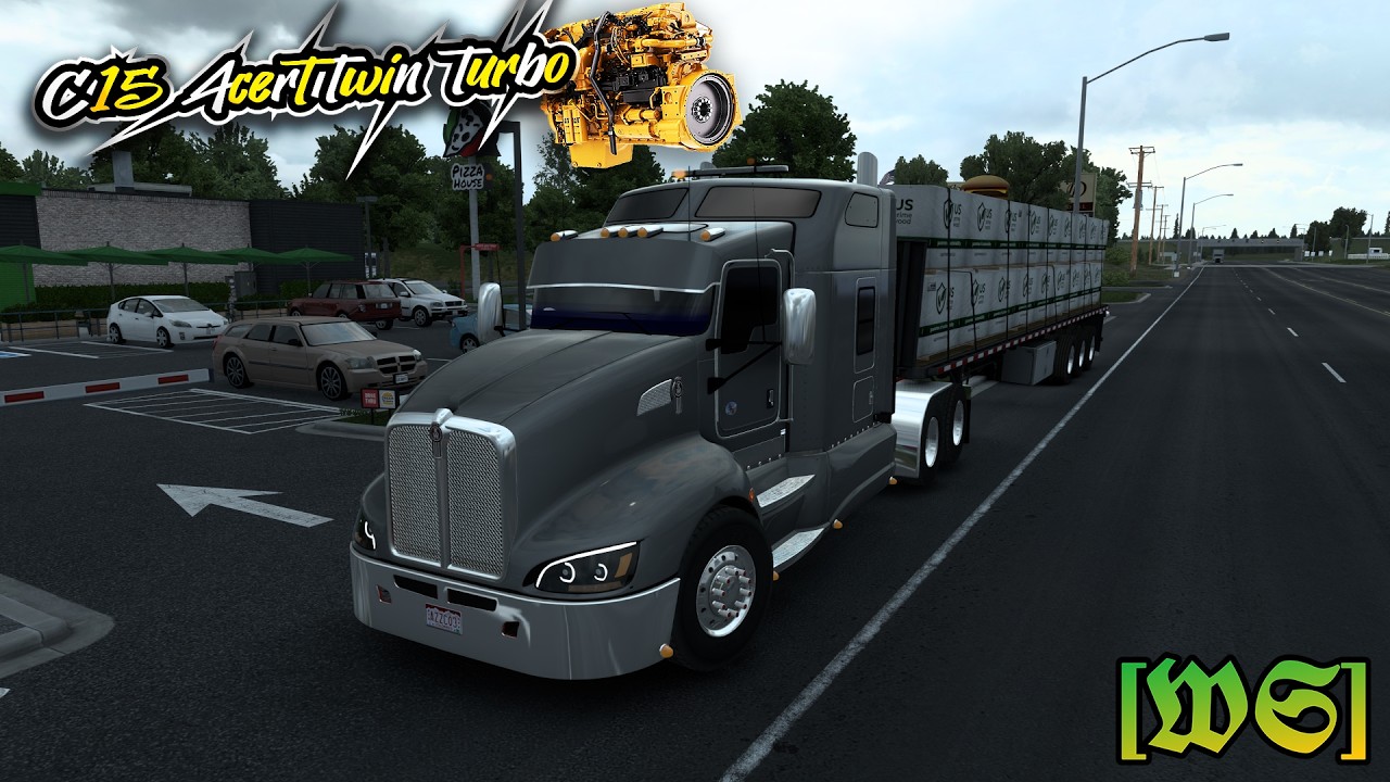 Caterpillar swapped T660 | American Truck Simulator | Realistic Driving