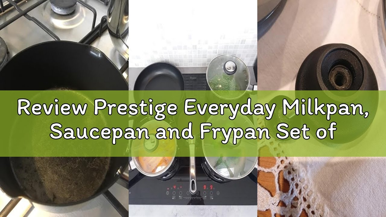 Review Prestige Everyday Milkpan, Saucepan and Frypan Set of 5 - 5 year guarantee, Silver